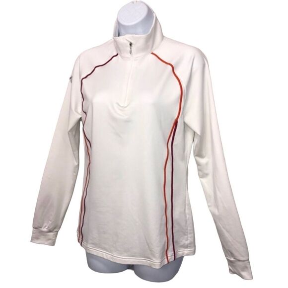 Descente Mid Layer 1/4 zip Long sleeve Activewear Pullover Jacket Sz. 8 - Picture 4 of 13